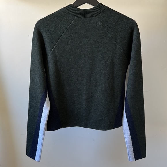 New LNDR Soft Vigilante 100% merino wool boxy cropped colorblock knit sweater - Picture 10 of 14